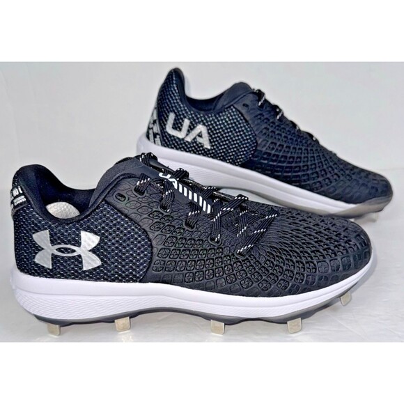 Under Armour Glyde 2 MT LE Womens Size 7.5 Black Softball Cleats Metal Athletic - Picture 5 of 8